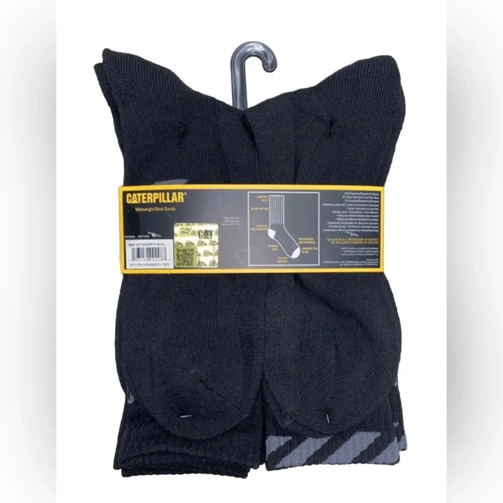 CATERPILLAR CAT Boot crew socks 6-pack